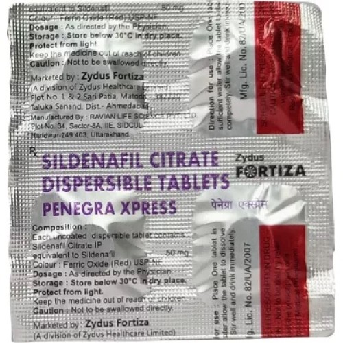 Penegra Xpress 50 mg Tablet